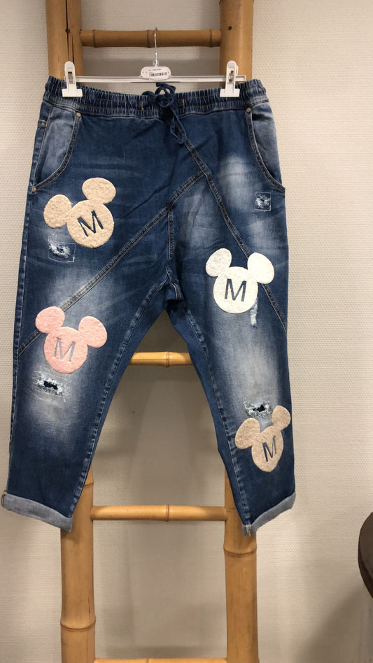 Sexy Woman Jeans Mickey